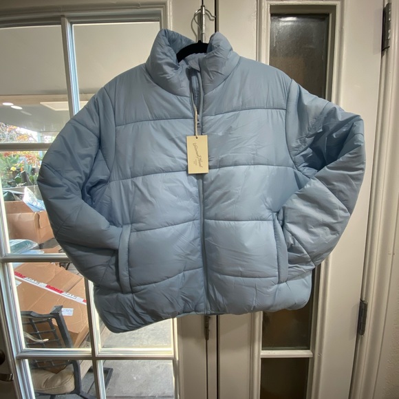 Universal Thread Light Blue Puffer Jacket - Picture 5 of 7